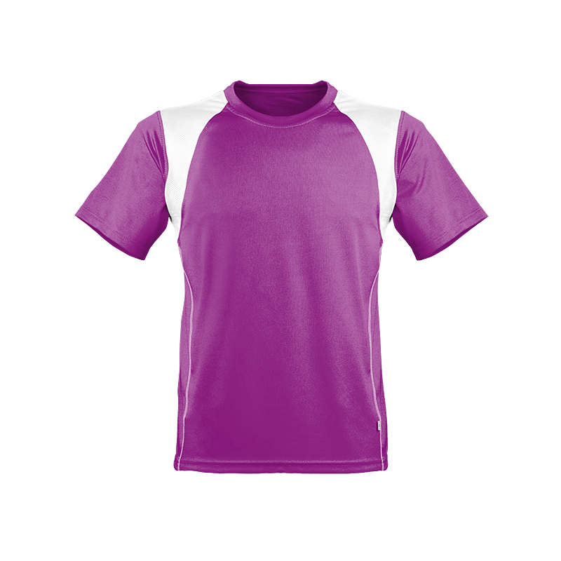 Oddychający męski T-shirt do biegania purpurowa L