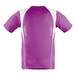 Oddychający męski T-shirt do biegania purpurowa L